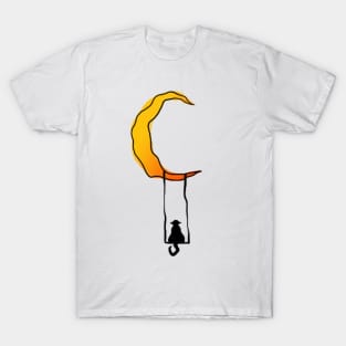 Cat on the moon T-Shirt